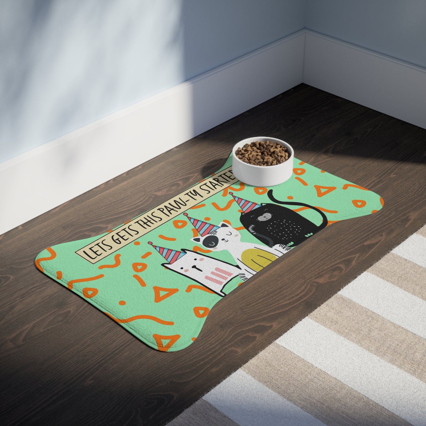 The Grub Rug (Cat Party Design)